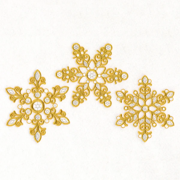 Dazzling Diamond Snowflake Trio - Image 2
