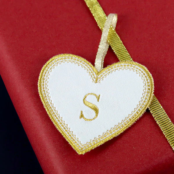 Decorative Edge Heart Ornament (In-the-Hoop) - Image 2