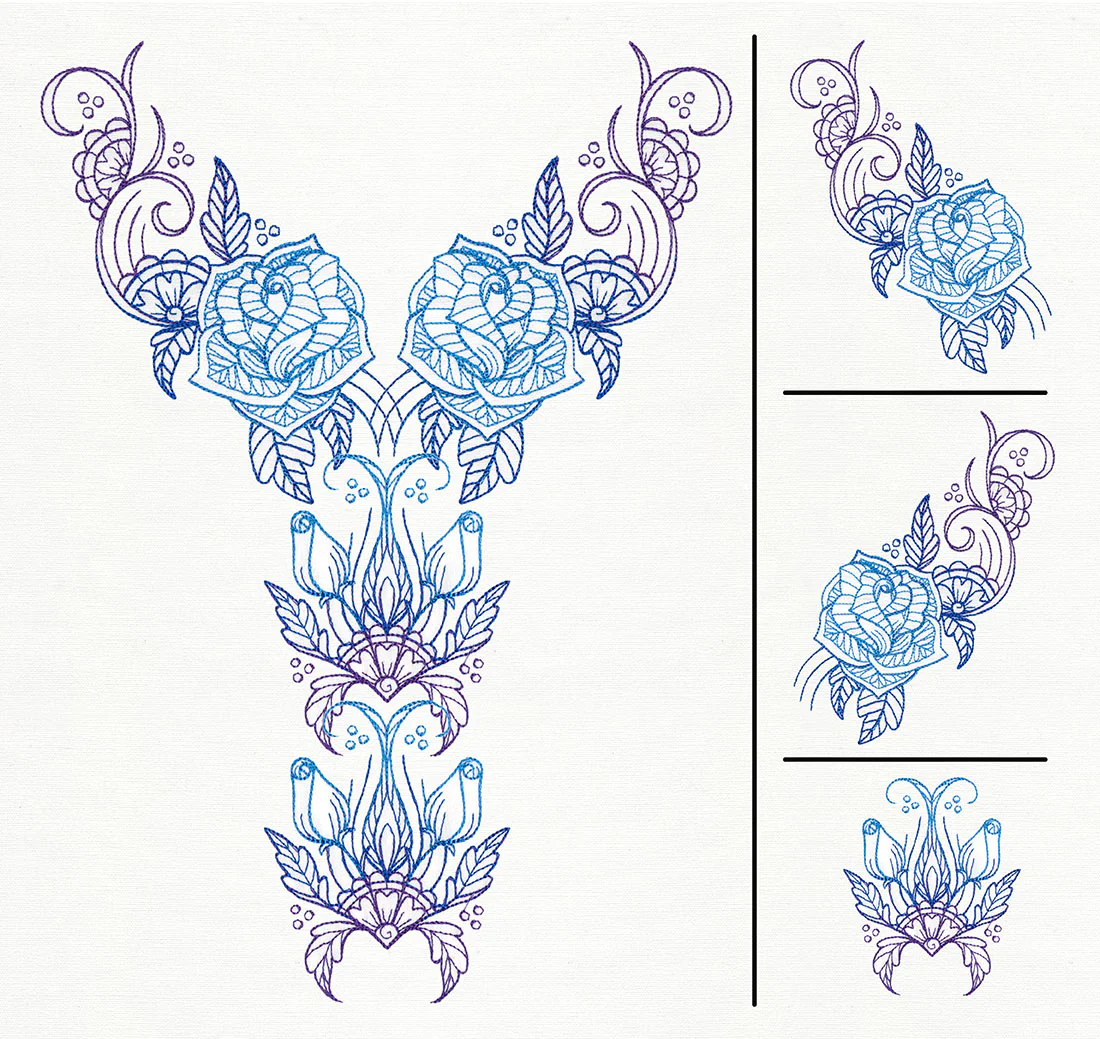 Delicate Bloom Neckline (Split) - Image 2