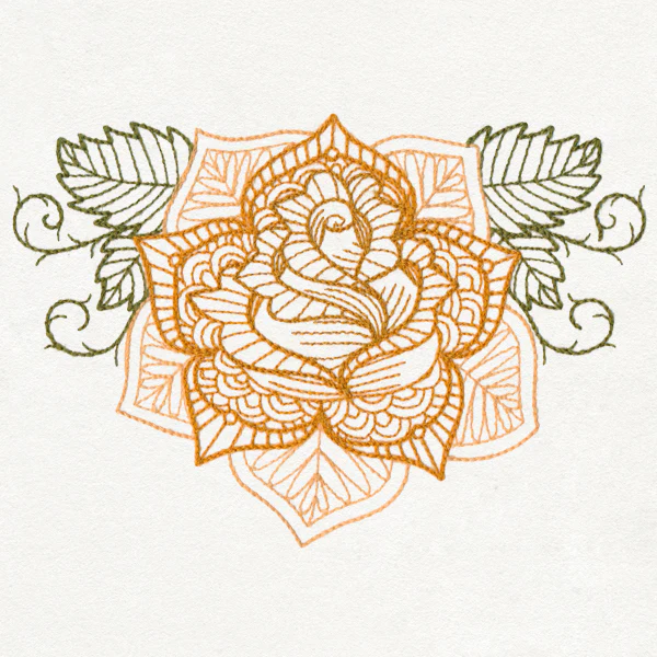 Delicate Rose (Thick Thread)