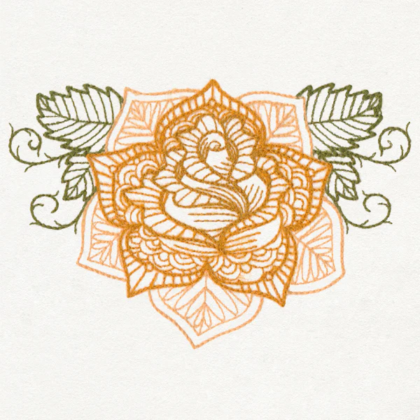 Delicate Rose (Thick Thread) - Image 2
