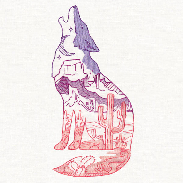 Desert Scene Coyote - Image 6