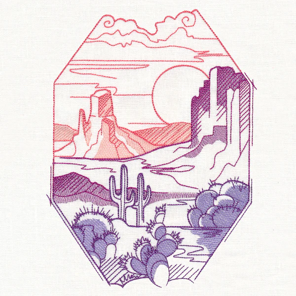 Desert Scene Window