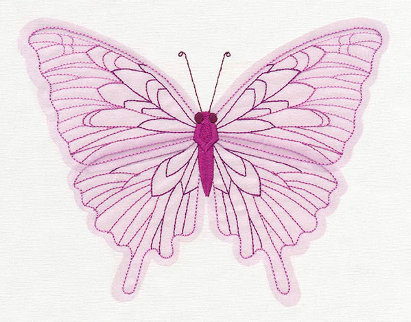 Diaphanous Butterfly (Applique) - Image 4