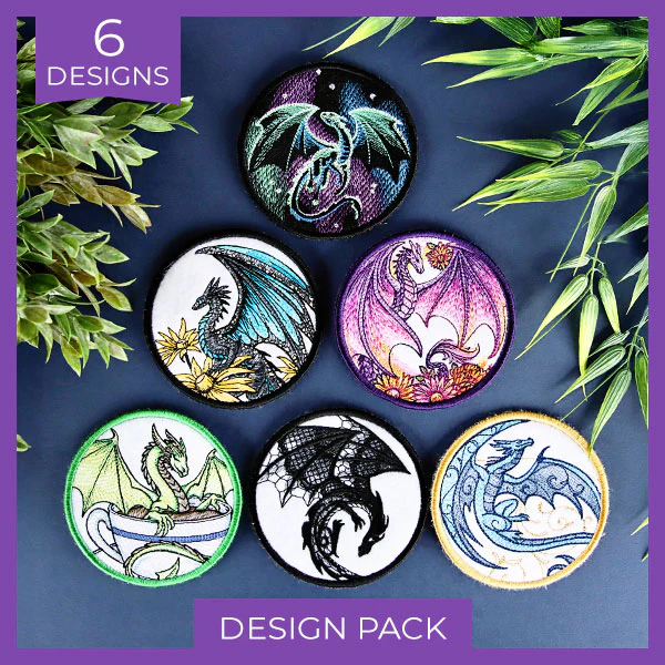 Dragon Coasters II (In-the-Hoop) Design Pack - Image 8