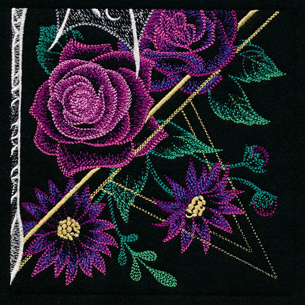 Dragon & Flowers Panel Scene - Bottom Right - Image 9