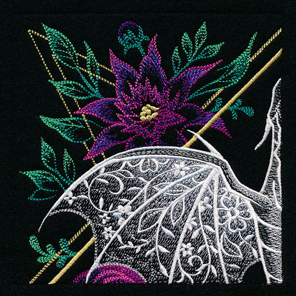 Dragon & Flowers Panel Scene - Top Left - Image 9