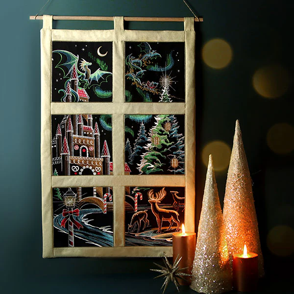 Dragons & Gingerbread Christmas Panel 5 - Image 2