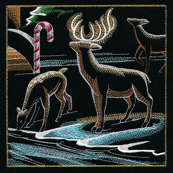 Dragons & Gingerbread Christmas Panel 6 - Image 3