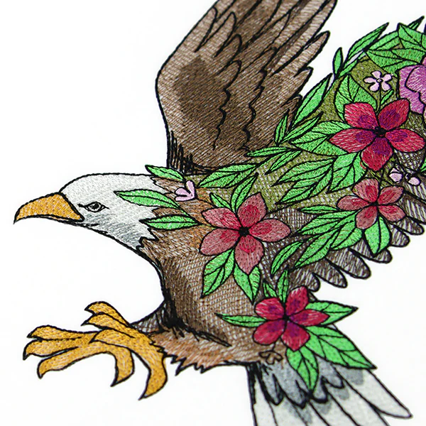 Eagle in Flowers - Image 10