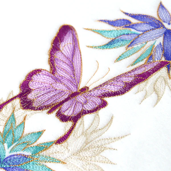 Elegant Butterfly and Blooms - Image 2