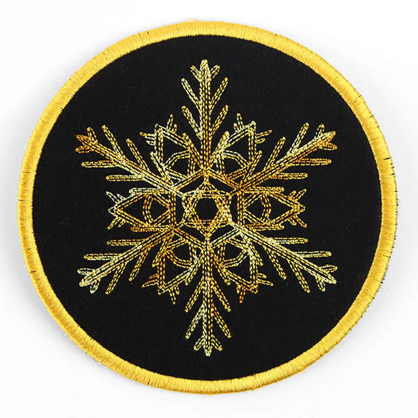 Elements of Winter Snowflake Coaster 1 (In-the-Hoop) - Image 5