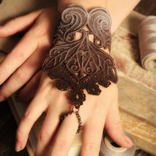 Evenfall Lace Cuff Bracelet (Split) - Image 5