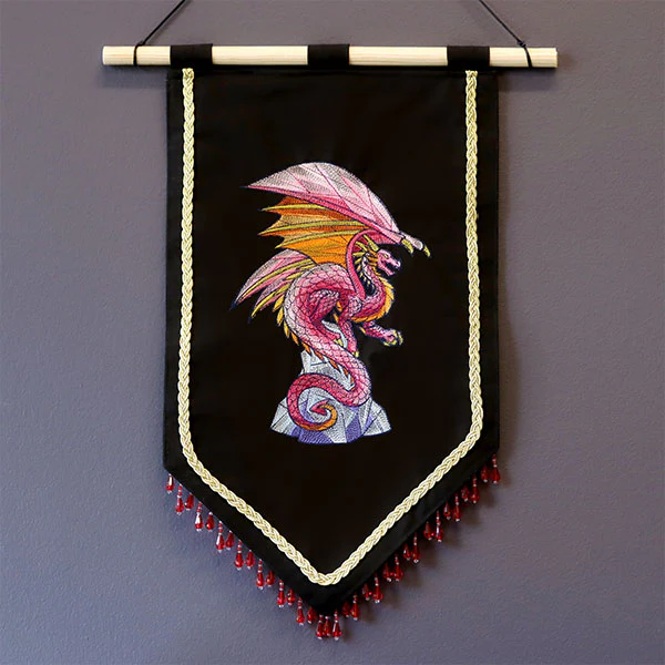 Facets of Fantasy Stained Glass Dragon - Image 4