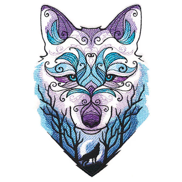 Fantastic Moonlit Wolf Scene - Image 3