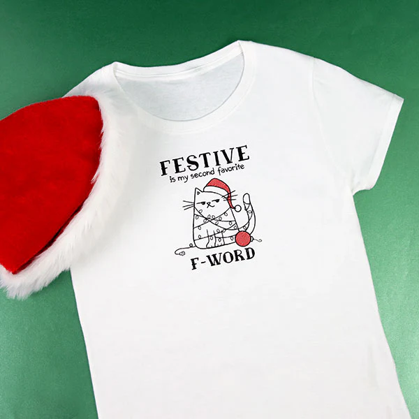 Festive is My Second Favorite F-Word Cat - Image 4