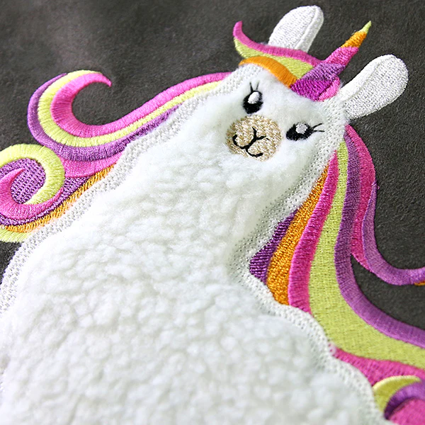 Fluffy Llama Unicorn (Applique) - Image 6