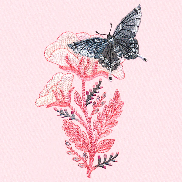 Fluttering Moth in Blooms - Image 7