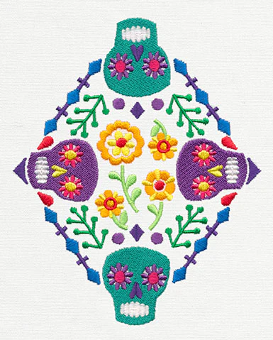 Folklorico - Calavera Diamond - Image 2