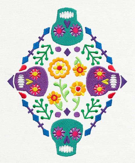 Folklorico - Calavera Diamond - Image 4