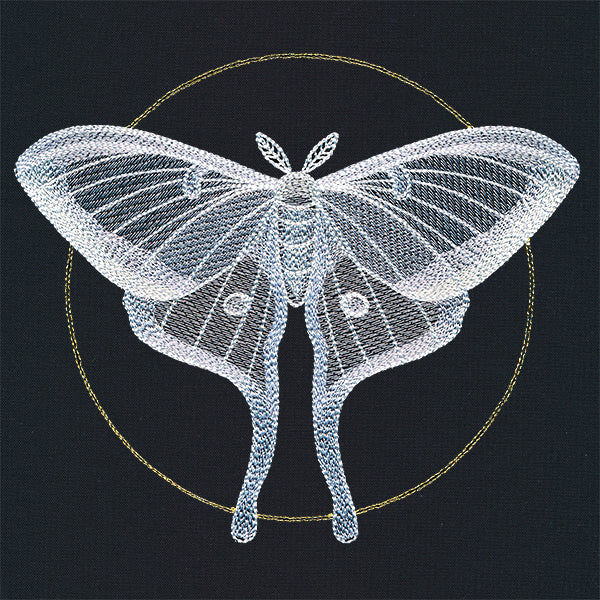 Ghostly Luna Moth - Image 3