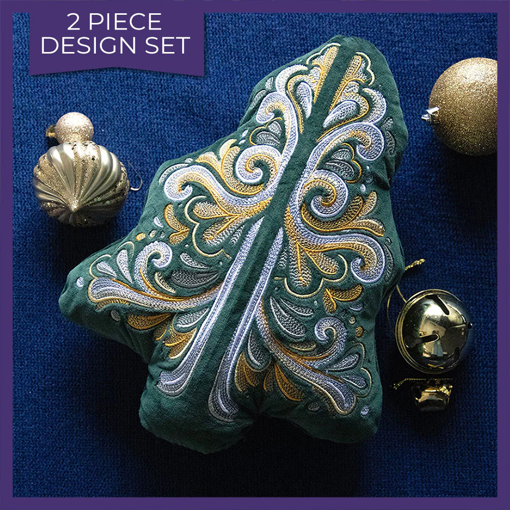 Gilded Baroque Christmas Tree Set - Image 5