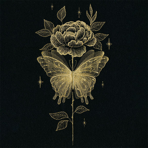 Gilded Butterfly & Rose Feature - Image 4