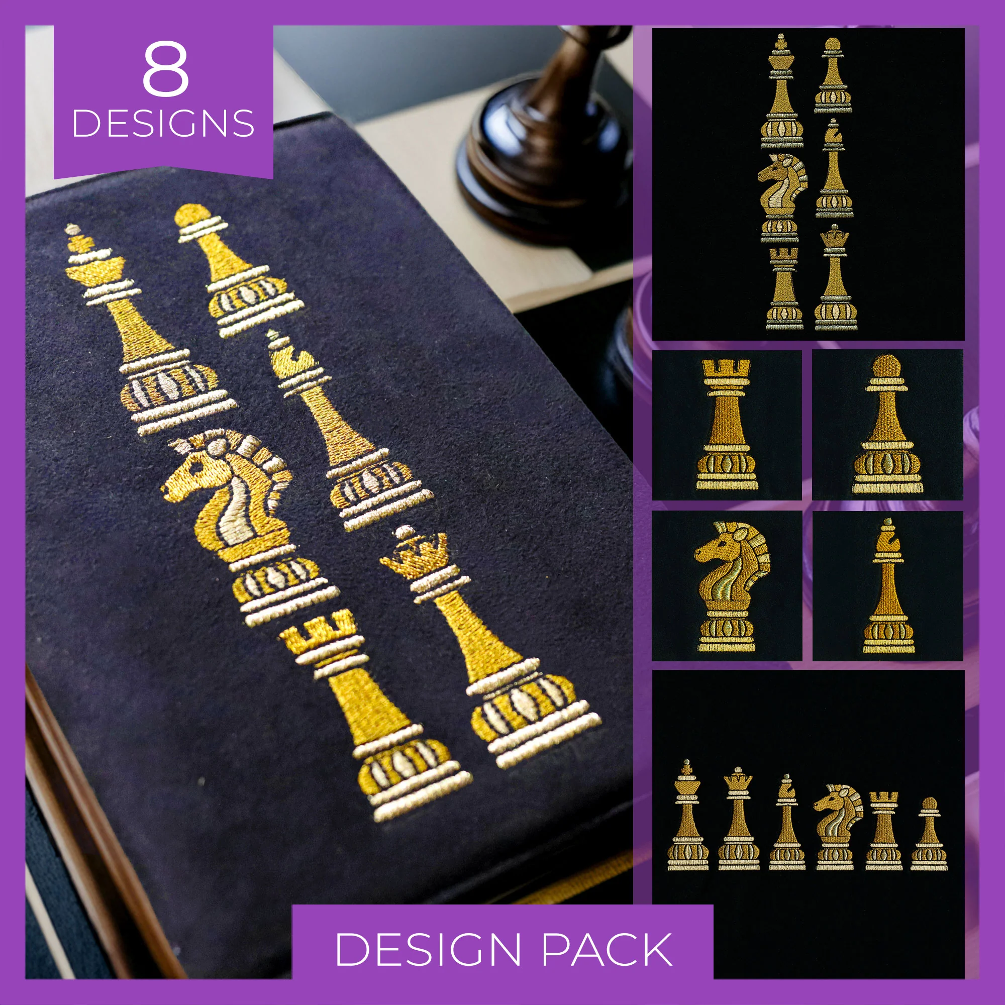 Gilded Chess Pieces Design Pack - Image 2