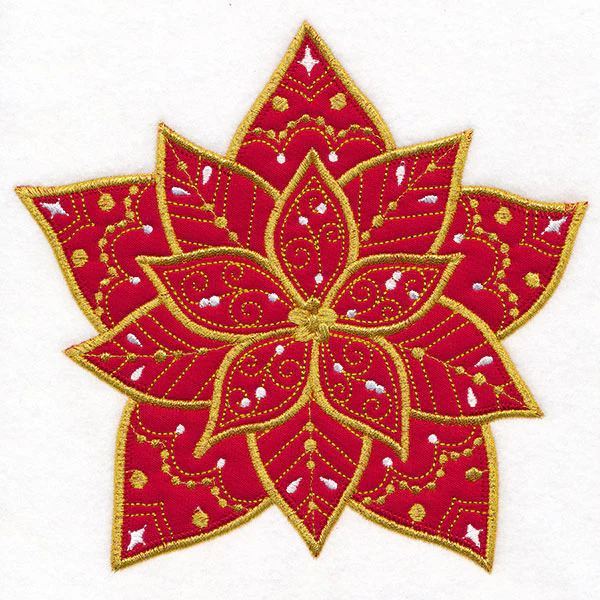 Gilded & Glam Christmas Poinsettia (Applique) - Image 7
