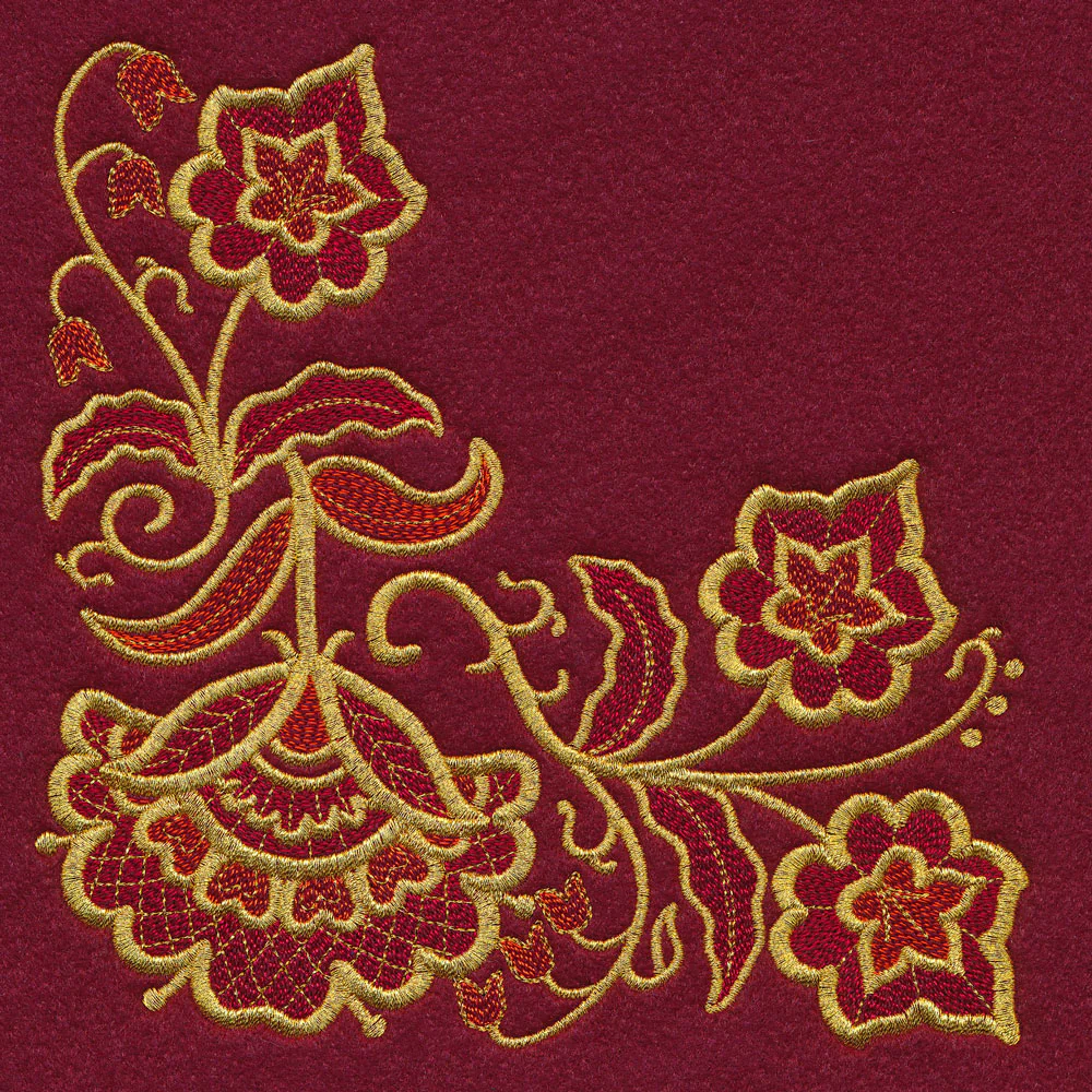 Gilded Holiday Bloom - Corner - Image 2