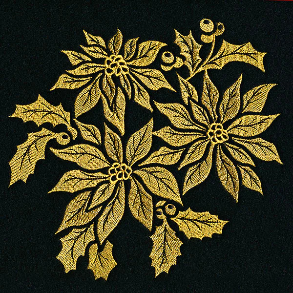 Gilded Poinsettias Bouquet - Image 9