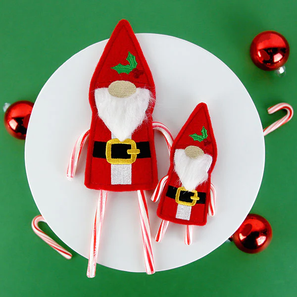 Gnome Double Candy Cane Holder (In-the-Hoop) - Image 6