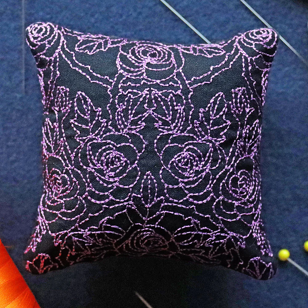 Gothic Rose Pincushion (In-the-Hoop) - Image 5