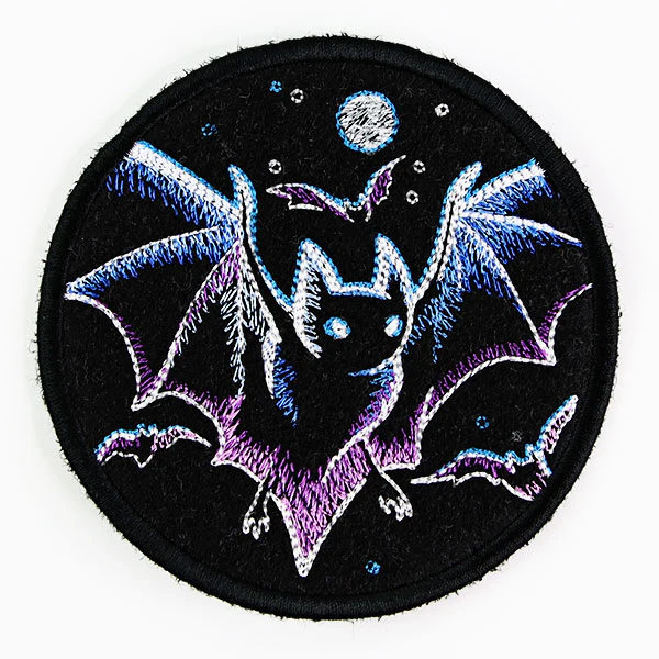 Halloween Coasters - Haunted Bats (In-the-Hoop) - Image 4