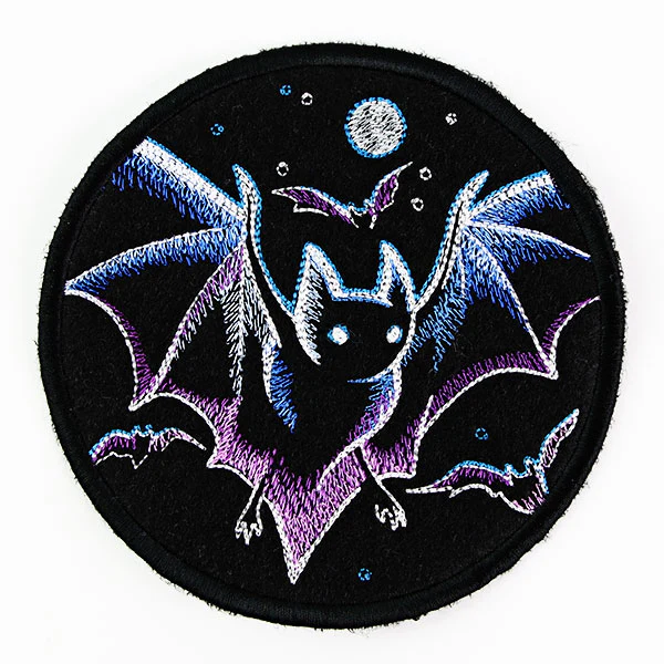 Halloween Coasters - Haunted Bats (In-the-Hoop) - Image 6
