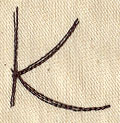 Handwriting Letter K - Uppercase - Image 2