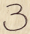 Handwriting Number 3 - Image 2