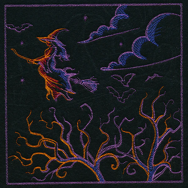 Haunted Halloween Scene II Square 2