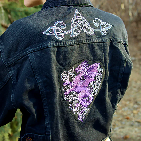 Heraldic Knotwork Dragon Border - Image 7