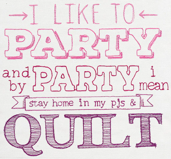 I Like to Party - Quilt