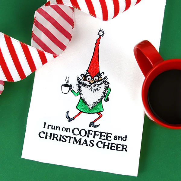 I Run on Coffee and Christmas Cheer Gnome - Image 8