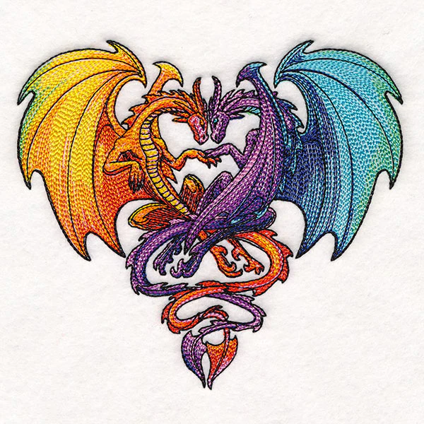 Intertwined Rainbow Dragons - Image 7