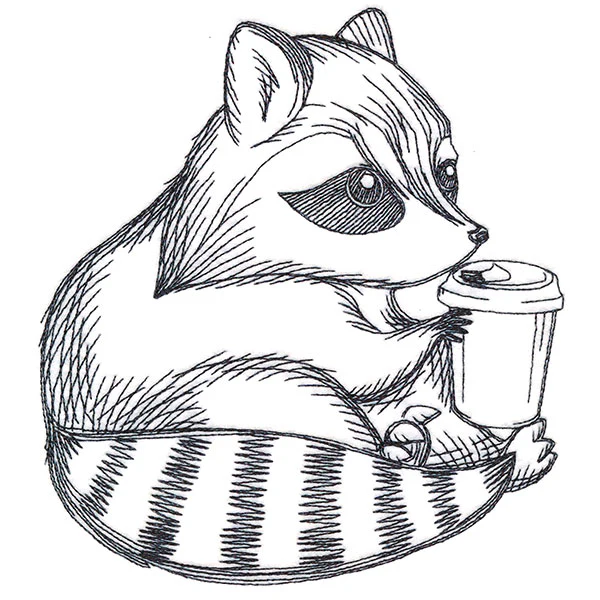 Java Loving Raccoon - Image 2