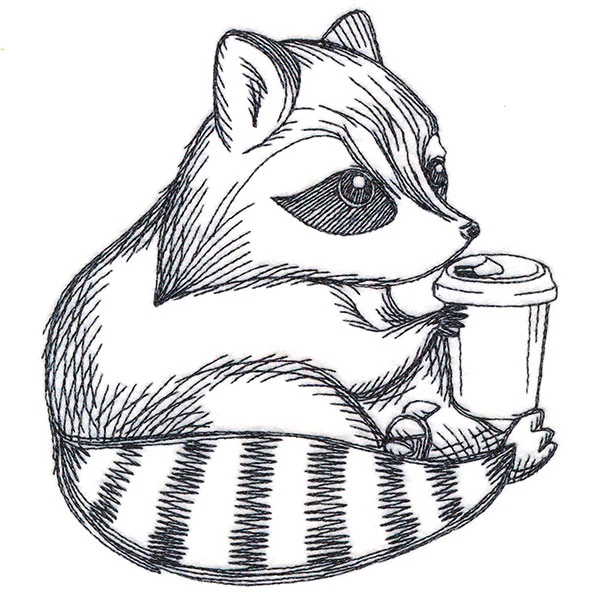 Java Loving Raccoon - Image 3