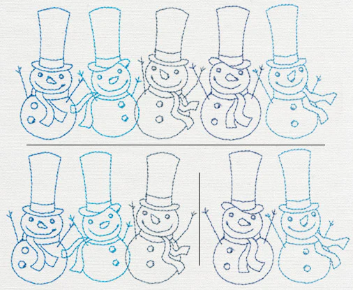 Jolly Snowman Border (Split)