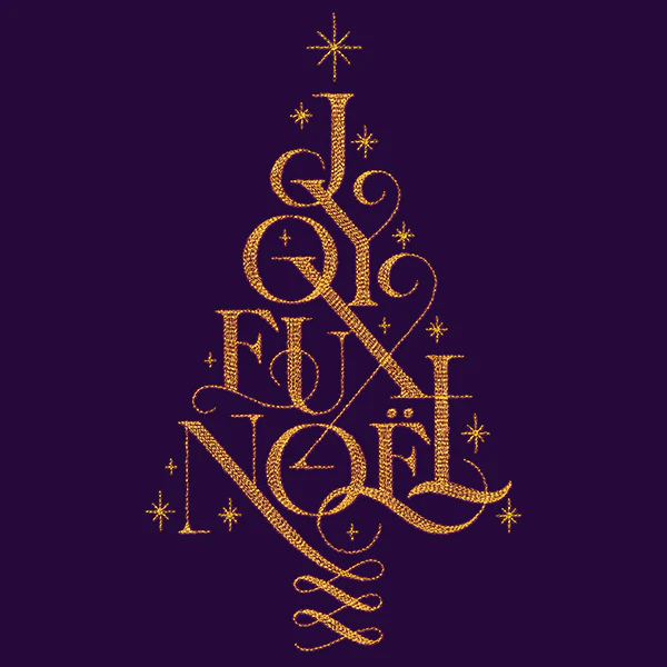 Joyeux Noel Christmas Tree