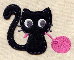 Knittin' Kitten (Applique) - Image 2