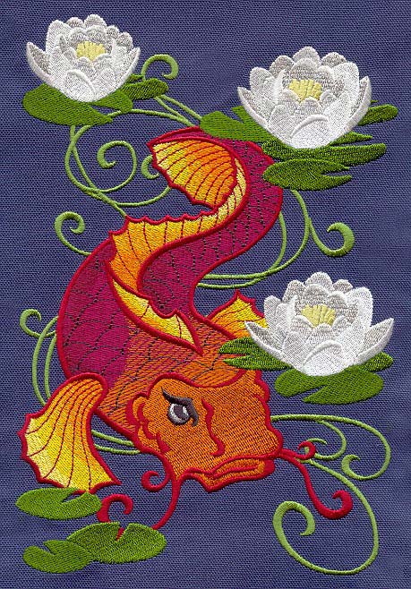 Koi and Lilies - Image 3