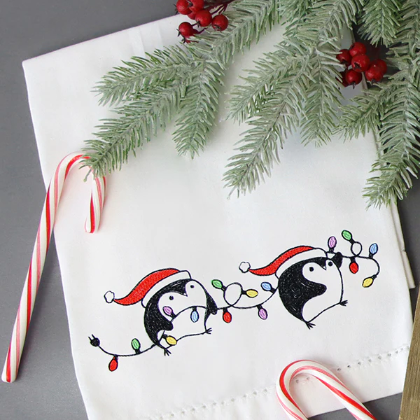Lit Christmas Penguin Border - Image 8