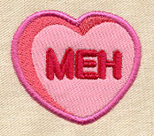 Meh Conversation Heart (Applique) - Image 2